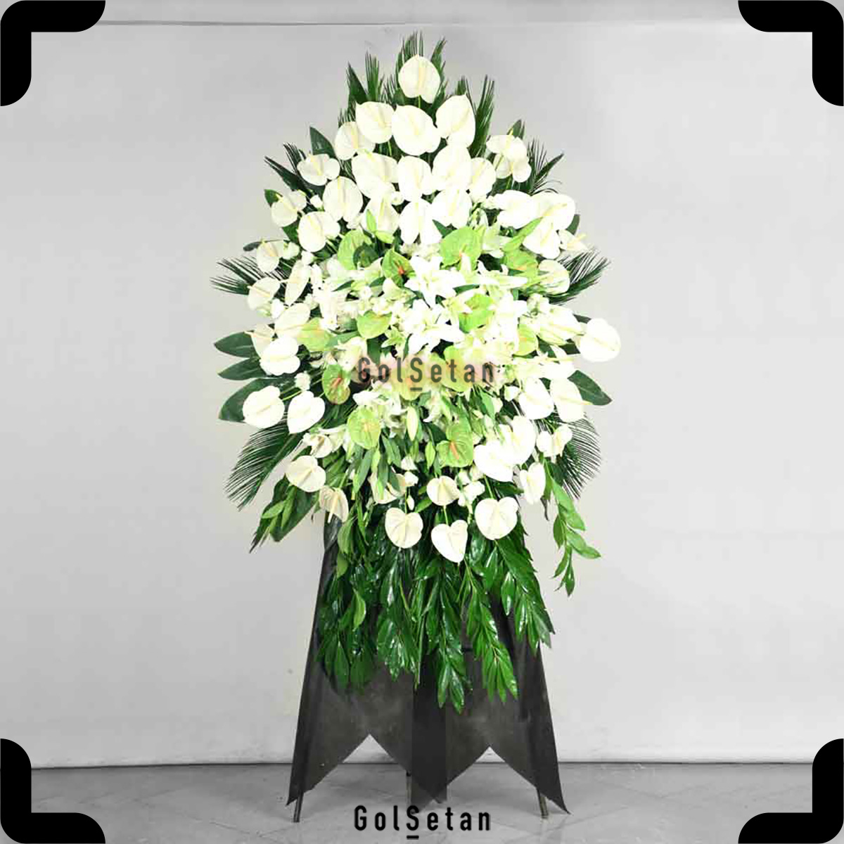 sympathy-flowers-abrisham-behesht تاج گل ترحیم زیبا