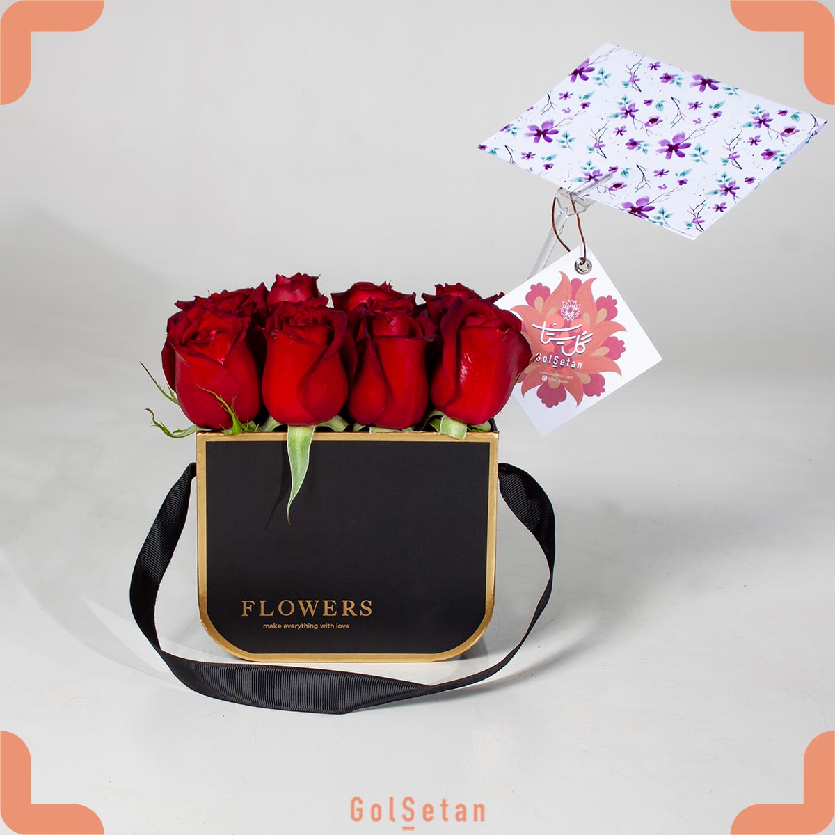 red-rose-giftbox-royal-black-larg جعبه گل رز هلندی لاکچری و دسته دار