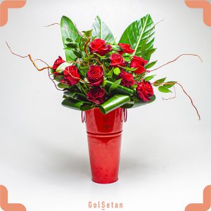 باکس گل رز فلزی