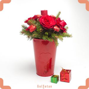 کاپ گل رز ولنتاین قرمز