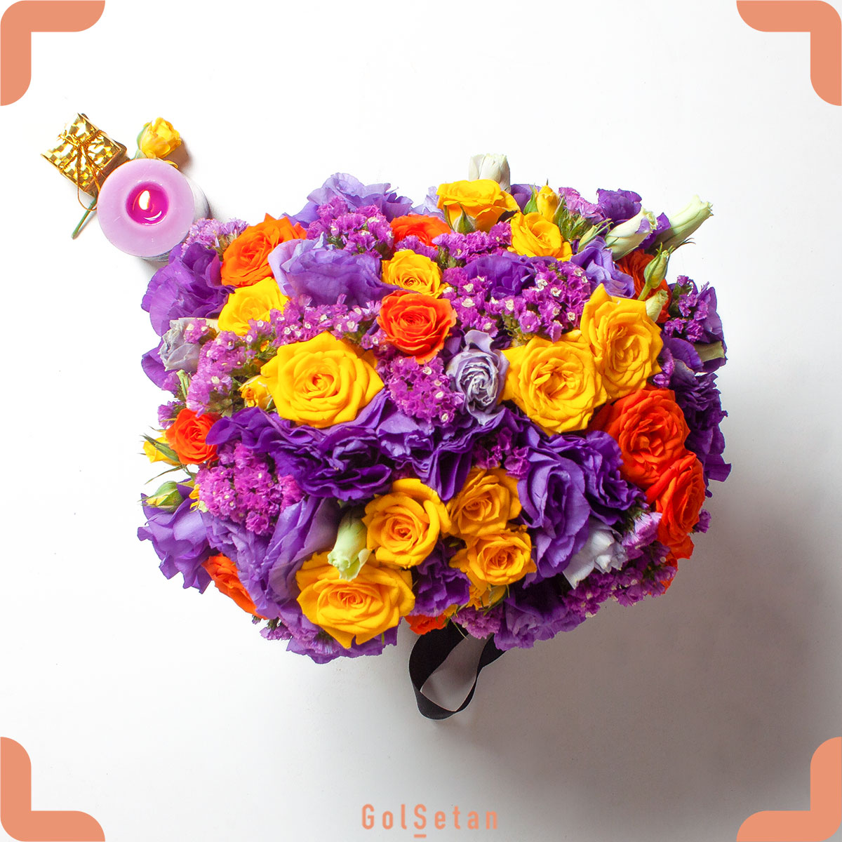 lisianthus-rose باکس گل شادناز هدیه ای دلپذیر