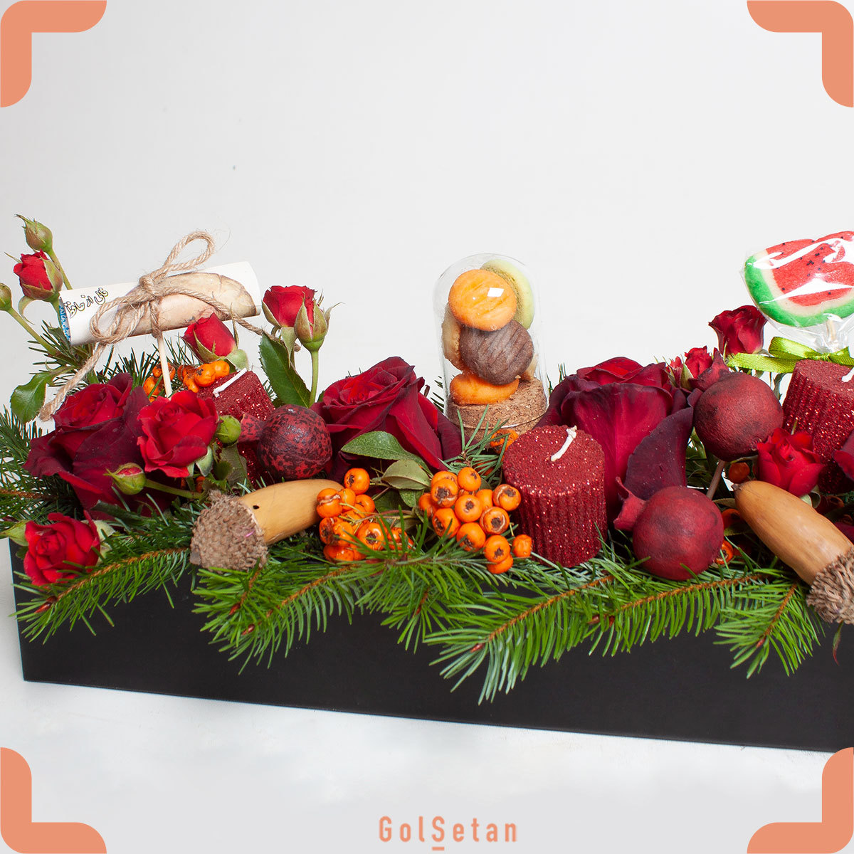 roses-fruit-yalda-box باکس گل و میوه یلدا زیبا و متفاوت