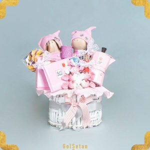 باکس شکلات صورتی زیبا