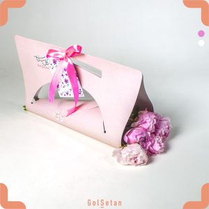 دسته گل پیونی صورتی و سفید