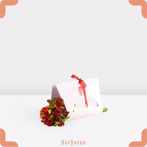 دسته گل آلسترومریا قرمز