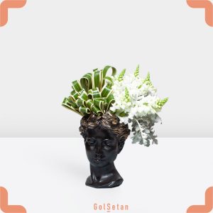 باکس گل میمون سفید هدیه خاص