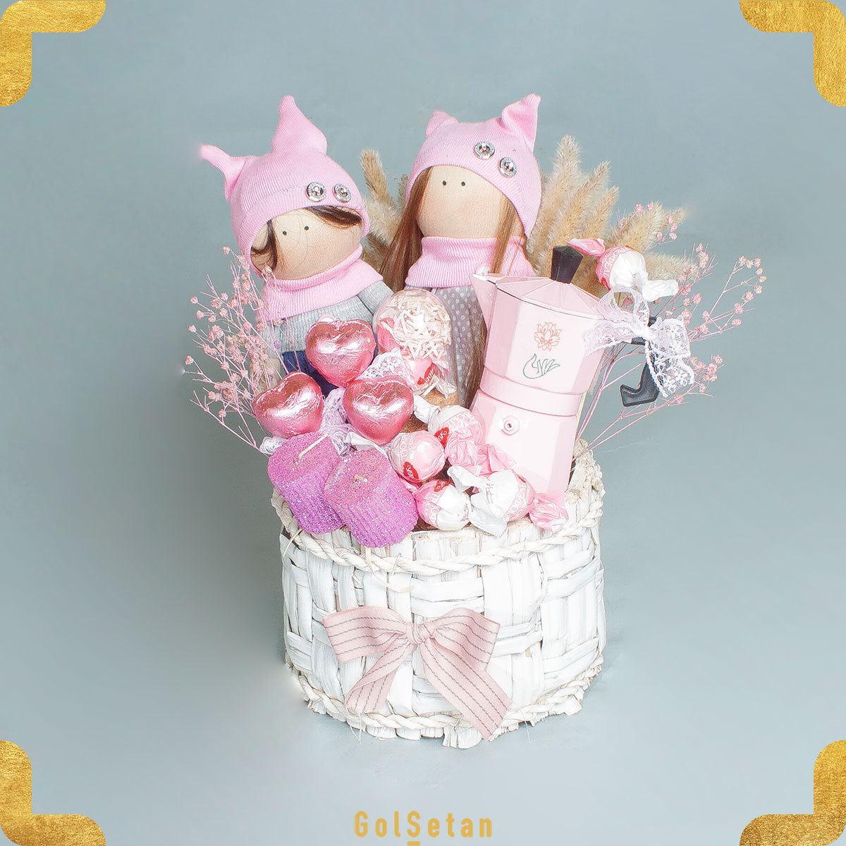 chocolate-dolls-box باکس شکلات و عروسک شیک و جذاب