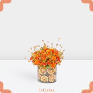 باکس رز مینیاتوری نارنجی و پرتقال