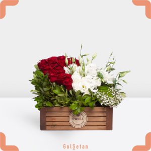 باکس چوبی رز و لیسیانتوس الناز