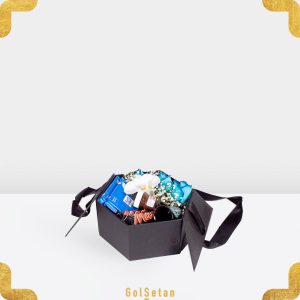 باکس رز آبی و شکلات و ارکیده