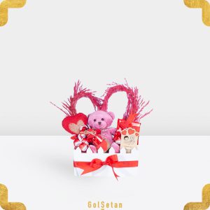 باکس شکلات و خرس تدی ولنتاین