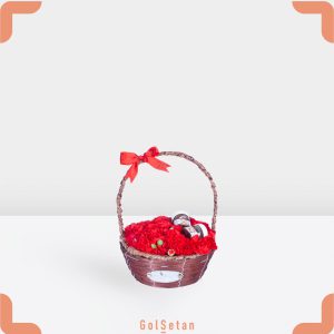 سبد گل میخک زیبا و جذاب