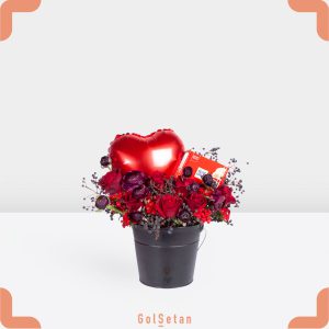 باکس رز و آنمون زرشکی و قرنفل