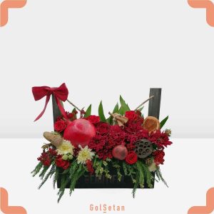 باکس چوبی رز و انار جذاب