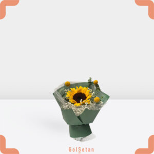 دسته گل آفتابگردان و عروس خاص