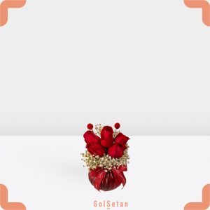 باکس گل رز کوچک و عروس جذاب