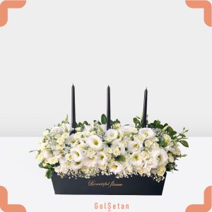 باکس لیسیانتوس سفید و رز زیبا